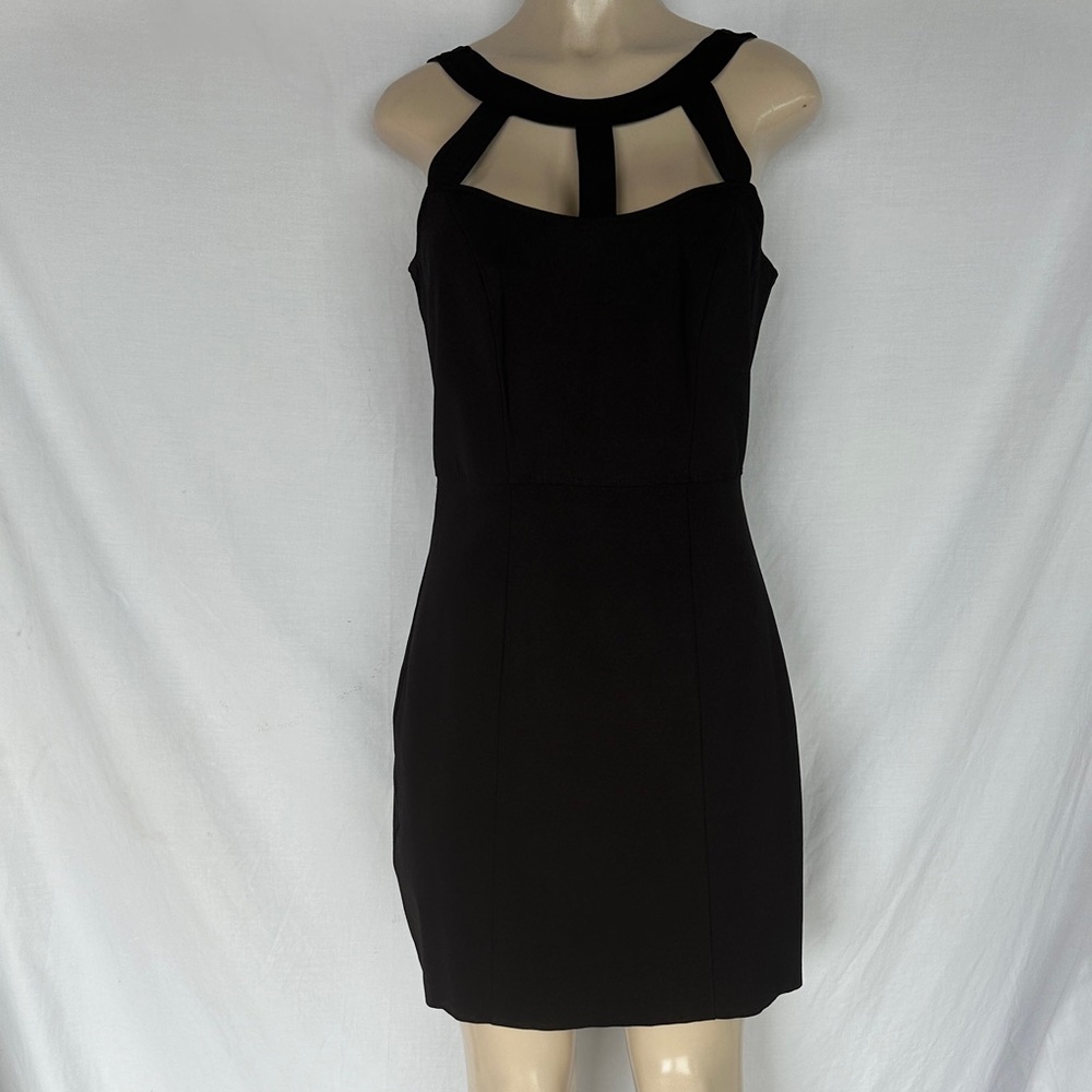 Cache Black Cutout Mini Dress